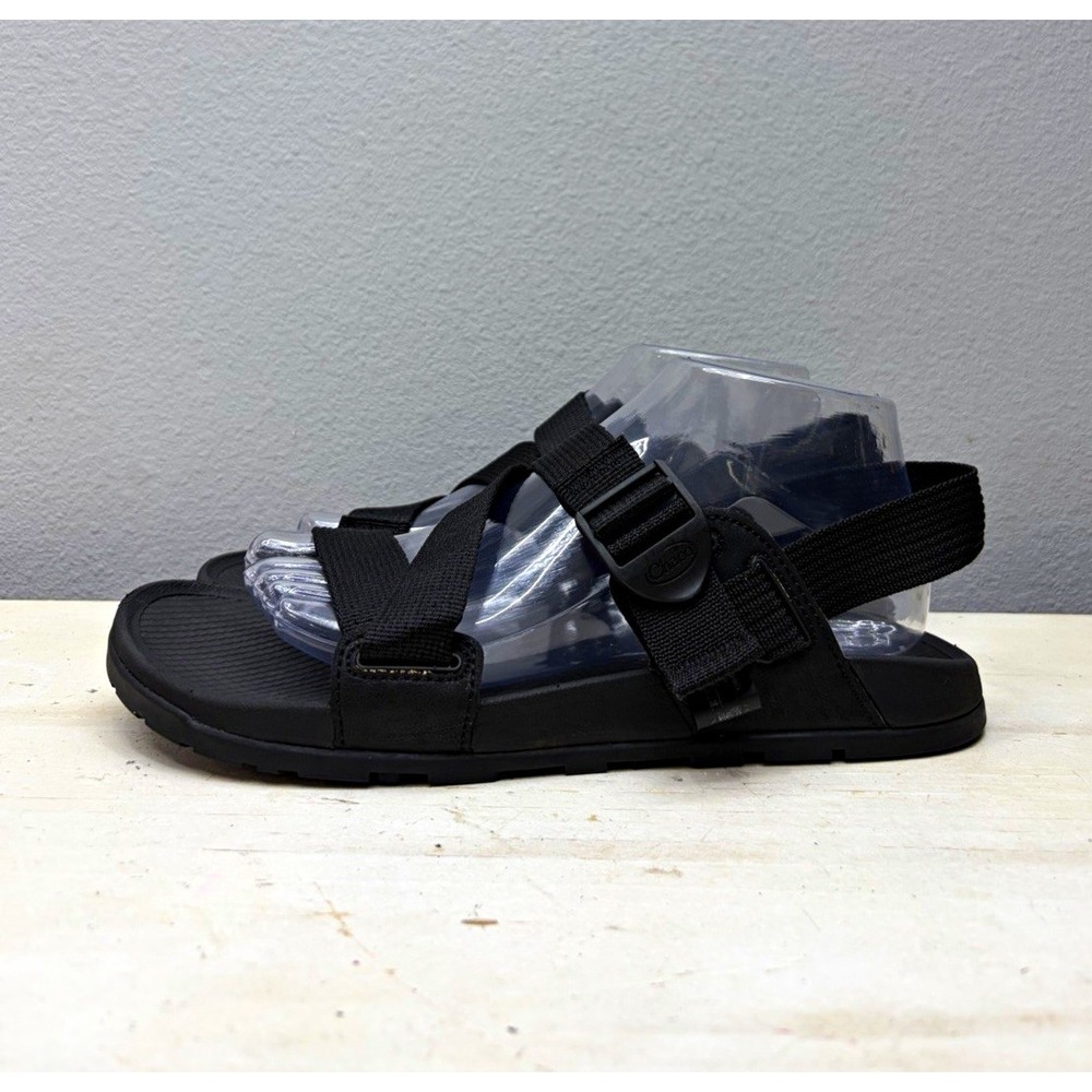Chaco Lowdown Black Strap Sandals Size 8